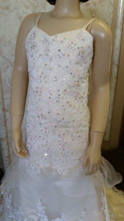 light champagne miniature wedding dress